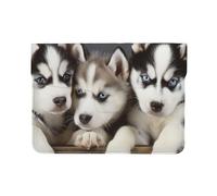 LRHCNZDCP Husky Cuccioli Cani Stampati Laptop Sleeve 13 Pollici Custodia in Pelle Borsa per Computer Portatile Custodia per Viaggi, Lavoro, Affari