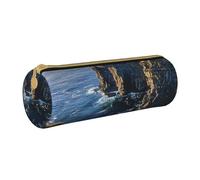 LRHCNZDCP Ireland Outdoors - Astuccio in pelle con stampa di Clare The Cliffs, con cerniera, per scuola e ufficio