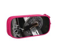 LRHCNZDCP Simpatico astuccio per matite, matite e trucchi con stampa di spada samurai giapponese, astuccio per matite e trucchi, per scuola e ufficio, nero, rosa, Taglia unica, Zaino per la scuola