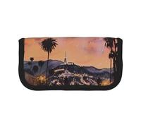 LRHCNZDCP The Old Hollywood - Astuccio in tela con stampa di Hollywood, per trucchi, gadget e matite, con cerniera