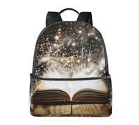 LRHCNZDCP Zaino da scuola con stampa di farfalle viola, zaino per computer portatile, elegante, leggero, zaino da viaggio per bambini, ragazzi e ragazze, Libro magico., One Size, Zaino daypack