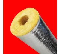 LRHELPBNR Tubo Isolante Antigelo per Esterni, Coppelle in Lana di Roccia con Alluminio, Isolamento Canne Fumarie Tubi per Stufa E Condotti di Aerazione(L 1M-60mm/2.4in,30mm)