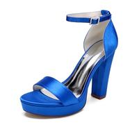 LRMYMHY Sandali con Plateau da Donna Punta Aperta Tacco A Blocco 11 Cm