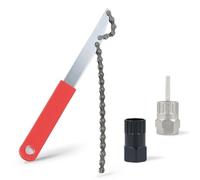 Lrocotanc Kit Attrezzi Catena per Bici Chiave Pacco Pignoni e Estrattore Ruota Libera con Frusta per Catena per rimozione pignone sblocco Ruota Libera e Multi-velocità per Bici Corsa e MTB