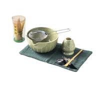 Lrocotanc Matcha Kit, Matcha tea Kit, Set da tè giapponese (7 pezzi), Set da tè Matcha, Matcha Filtro per pala, perfetto per preparare il matcha
