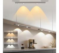 LROLTEF Luce LED Sottopensile Cucina 30CM 2200mAh 3 Temperature Colore Ricaricabile USB luce armadio LED Con Sensore di Movimento per Luci Lampada Dimmerabile Luce Ambientale Occhio di Gatto|2 Pezzi