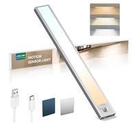 LROLTEF Luce LED Sottopensile Cucina 40CM 2200mAh 3 Temperature Colore Sensore di Movimento per Luci - Luce Armadio Lampada Dimmerabile per Cucina Scale Soggiorno Bagno| 1 Pezzi