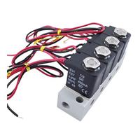LRPLLWNT 4 Pezzi Valvola collettore Tubo di Collegamento OD 5/32 1/8 5/16 1/4 3/8 1/2 Elettrovalvola pneumatica ad Azione Diretta 2V025-06 24V(1/2",AC220V)