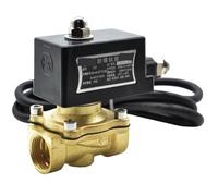 LRPLLWNT Elettrovalvola antideflagrante in Ottone da 3/8 1/2 3/4 Pollici normalmente Chiusa 2W160-15/10 2W200-20 a 2 Vie Gas Minera(1/2",AC220V)