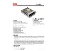LRS-100-24 100W 24V Single Output Switching Power Supply