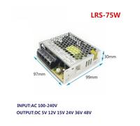 LRS-75-12 LRS-75-24 75W Single Output Switching Power Supply Ultra-thin Power Supply 75W For Automation Equipment DINZHHENGYIN(12V_75W)