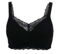 LRSSMB 2025 Reggiseno Di Supporto Post Intervento Chirurgico In Pizzo Reggiseni For Mastectomia For Donne Tasche For Protesi Al Seno Reggiseni Senza Fili Bralette Quotidiana(Black,S)