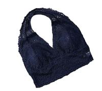 LRSSMB Reggiseni Sexy Con Scollo All'americana In Pizzo For Le Donne Canotte Da Sposa Canotta Bralette Lingerie Senza Fili Reggiseno Push Up For Yoga(Blue,XL)