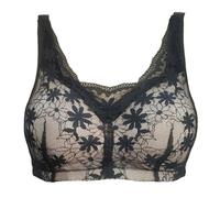 LRSSMB Reggiseno Da Post-operatorio Con Tasca For Mastectomia Da Notte Donna Senza Ferretto Reggiseno A Fascia In Pizzo Reggiseno Quotidiano Post-operatorio(Black,XXL)