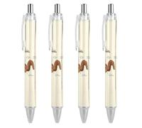 Lrtyuasq Anatomy of A Squirrel - Penna a sfera retrattile da 0,5 mm, ideale come regalo per ufficiale, unisex