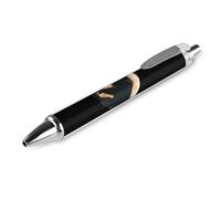 Lrtyuasq Bigfoot Total Solar Eclipse - Penna a sfera retrattile, punta fine da 0,5 mm, fusto rotondo flessibile per una scrittura confortevole