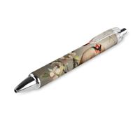 Lrtyuasq Cardinal-Birds On Mandorle Branch - Penna a sfera retrattile da 0,5 mm, ideale come regalo per ufficiale, unisex