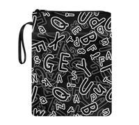 Lrtyuasq Copertina per libri Custodia per gli amanti con cinturino da polso con cerniera Elemento di Halloween Stampato Copertina in brossura Tasca Lavabile Tasca per Adolescenti Adulti Amante Regalo