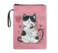 Lrtyuasq Copertina per libri Custodia per gli amanti con cinturino da polso con cerniera Elemento di Halloween Stampato Copertina in brossura Tasca Lavabile Tasca per Adolescenti Adulti Amante Regalo