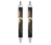 Lrtyuasq Cupido Love God - Penna a sfera retrattile, 0,5 mm, inchiostro nero, per uomo e donna