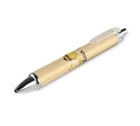 Lrtyuasq Don't Worry Bee Happy Penna a sfera personalizzata penna a sfera per uomini donne penne retrattili 0,5 mm blu divertente stampato, stile