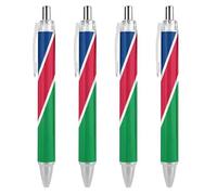 Lrtyuasq Flags of Namibia Penna a sfera retrattile inchiostro nero punta a sfera 0,5 mm scrittura liscia note prendere appunti accessori per ufficio