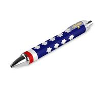 Lrtyuasq French Alliance - Penna a sfera con bandiera degli Stati Uniti, divertente penna a sfera retrattile, regalo personalizzato per uomini e donne, lavoro in ufficio