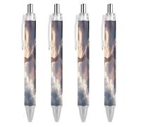 Lrtyuasq God's Gifts - Penna a sfera retrattile, inchiostro nero, punta a sfera da 0,5 mm, per scrivere appunti, accessori per ufficio