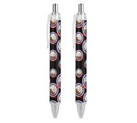 Lrtyuasq Happy Columbus Day - Penna a sfera retrattile da 0,5 mm, inchiostro nero, per uomini e donne