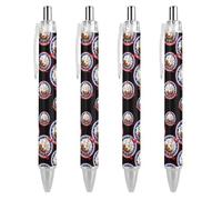 Lrtyuasq Happy Columbus Day - Penna a sfera retrattile da 0,5 mm, inchiostro nero, per uomini e donne
