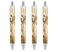 Lrtyuasq Happy Labrador Retriever - Penna a sfera con liquido retrattile, regalo personalizzato per uomini e donne, ufficio, lavoro