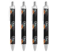 Lrtyuasq I Love My Rooster, penna a sfera retrattile, fusto rotondo, punta fine, 0,5 mm, 1/2