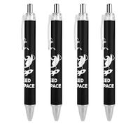 Lrtyuasq I Need My Space Print - Penna a sfera retrattile da 0,5 mm, per donne e uomini