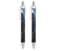 Lrtyuasq Knights Armor Sword, elegante penna a sfera retrattile da 0,5 mm, inchiostro nero per penne diarie