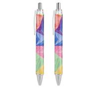 Lrtyuasq Matematica Triangolo Geometrico Graffiti Penna a sfera retrattile 0.5mm Roller Inchiostri neri per uomini donne Penne Diario