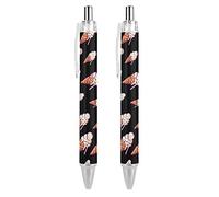 Lrtyuasq Melting Ice Cream Balls - Penna a sfera retrattile, punta fine da 0,5 mm, ad asciugatura rapida, scrittura liscia