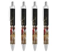 Lrtyuasq Palla da bowling Colpi Bowling Pins Penna a sfera retrattile Penna a sfera Penna da lavoro Penna a sfera Rolling Ball Penne per ufficio Scuola Forniture
