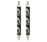 Lrtyuasq Panda Mama And Little - Penna a sfera retrattile, inchiostro nero, punta fine da 0,5 mm, forniture per ufficio