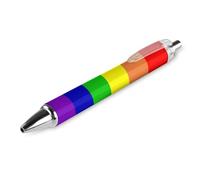 Lrtyuasq Penna a sfera con 13 stelle LGBT arcobaleno bandiera divertente penna a sfera retrattile liquido penne a sfera regalo personalizzato per uomini donne ufficio lavoro