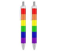 Lrtyuasq Penna a sfera con 13 stelle LGBT arcobaleno bandiera divertente penna a sfera retrattile liquido penne a sfera regalo personalizzato per uomini donne ufficio lavoro