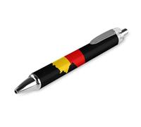 Lrtyuasq Penna a sfera con bandiera della Germania occidentale personalizzata penna a sfera per uomo donna penne retrattili 0,5 mm blu divertente stampato, stile