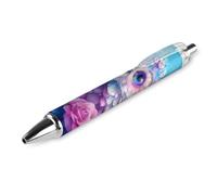 Lrtyuasq Penna a sfera con gufo e rose, divertente penna a sfera retrattile, regalo personalizzato per uomini e donne, ufficio e lavoro