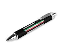 Lrtyuasq Penna a sfera personalizzata con bandiera sottile degli Stati Uniti italiani penna a sfera per uomo donna penne retrattili 0,5 mm blu divertente stampato, stile