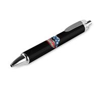 Lrtyuasq Penna a sfera personalizzata con labbra patriottiche del 4 luglio penna a sfera per uomo donna penne retrattili 0,5 mm blu divertente stampato