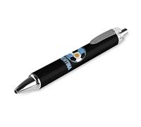 Lrtyuasq Penna a sfera retrattile a sfera argentina con inchiostro blu, scrittura liscia, penna a sfera per uomini e donne, penne da ufficio