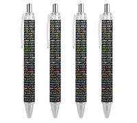 Lrtyuasq Penna a sfera retrattile con codice informatico per programmatore, penna a sfera da 0,5 mm, regalo per ufficiale, unisex