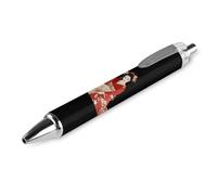 Lrtyuasq Penna a sfera retrattile giapponese Geisha-Girl in kimono arte giapponese 0,5 mm punta fine inchiostro nero forniture per ufficio per donne uomini
