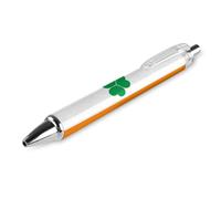 Lrtyuasq Penne a sfera retrattili a forma di trifoglio con bandiera irlandese, penna a inchiostro gel da 0,5 mm, inchiostro nero fine, forniture per ufficio