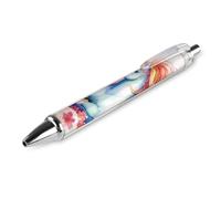 Lrtyuasq Rainbow Unicorns - Penna a sfera retrattile, punta fine da 0,5 mm, fusto rotondo flessibile, per una scrittura confortevole