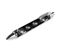 Lrtyuasq Sapce Rocket, penna a sfera retrattile da 0,5 mm, inchiostro nero, per uomo e donna